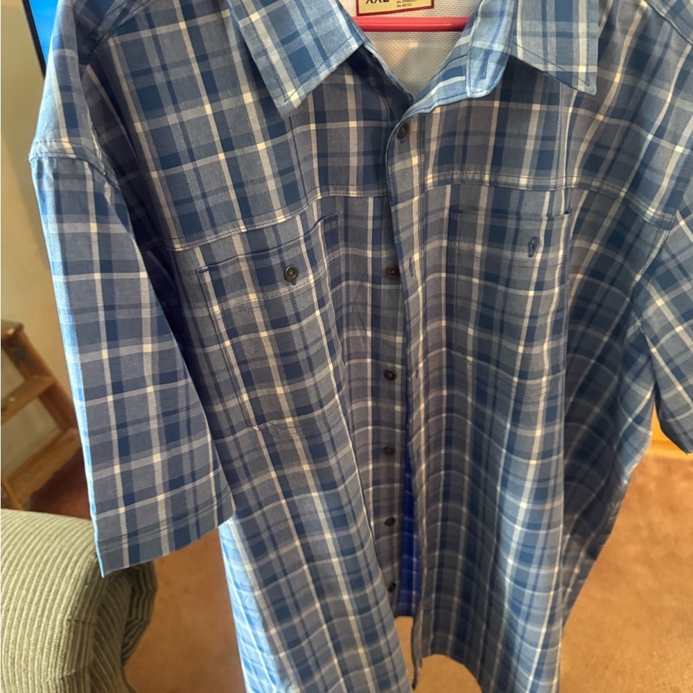 Stylish Blue Checkered Men's Casual Shirt